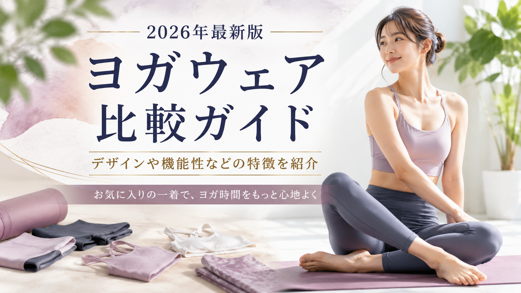 【2026年最新版】ヨガウェア比較ガイド｜デザインや機能性などの特徴を紹介