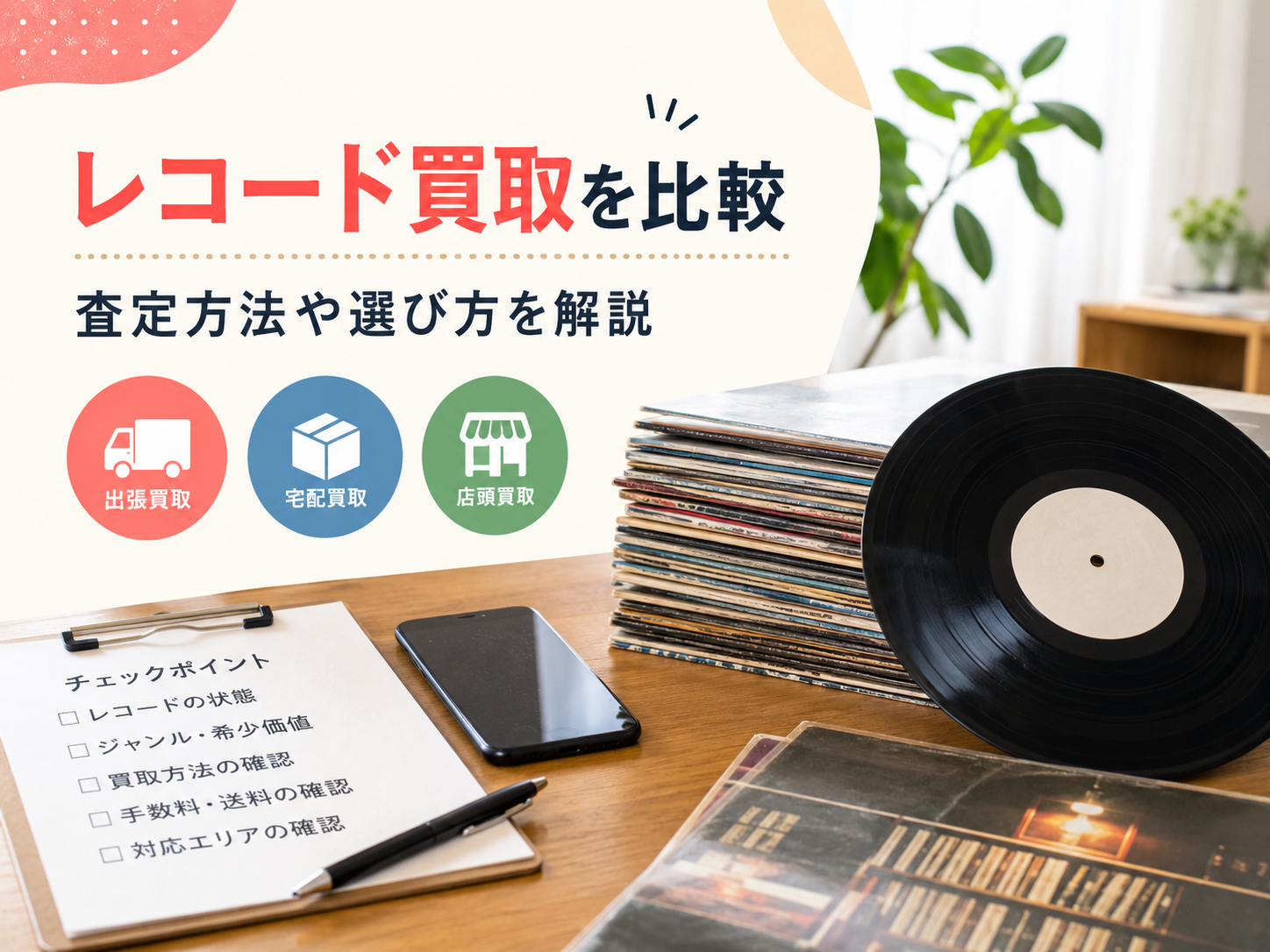 レコード買取を比較|査定方法や選び方を解説